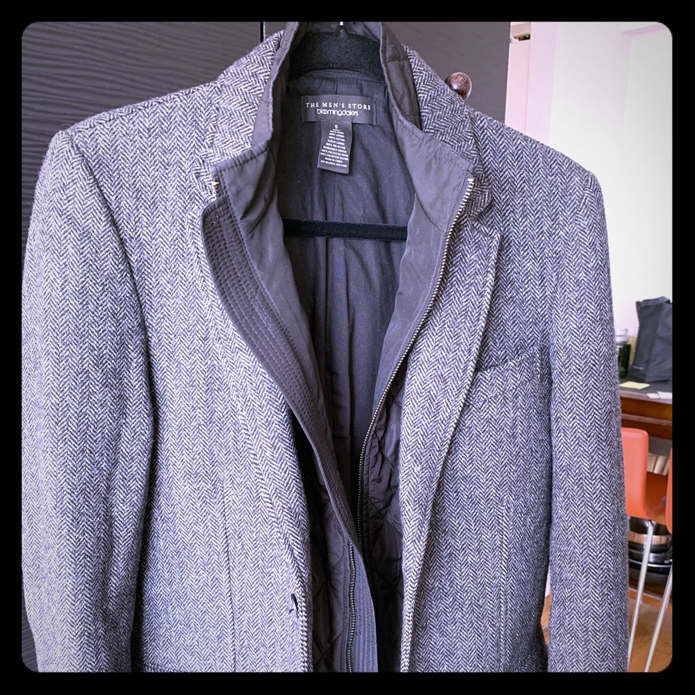 Bloomingdales wool blazer with detachable lining